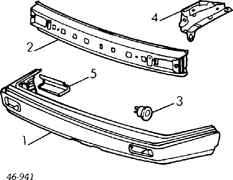 Consola do pára-choque traseiro para Volkswagen Jetta (19E)