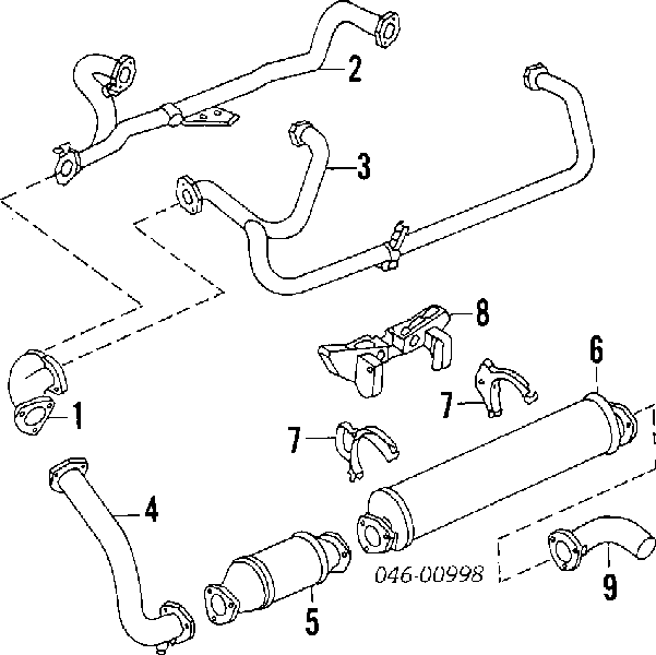 Приёмная труба 025251172R VAG