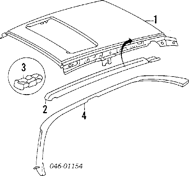 Teto para Volkswagen Passat (B3, B4, 3A5, 351)