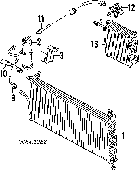Tanque de recepção do secador de aparelho de ar condicionado para Audi 90 (81, 85, B2)