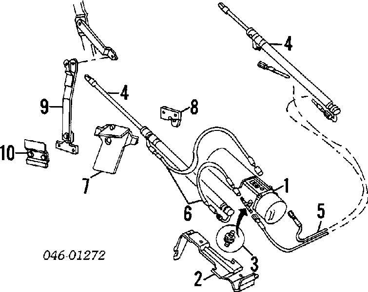 191201256 VAG consola (coxim de fixação inferior do radiador)