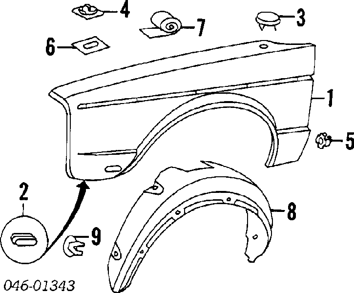 Cápsula (prendedor) de fixação de revestimento da porta K06029501 Fiat/Alfa/Lancia