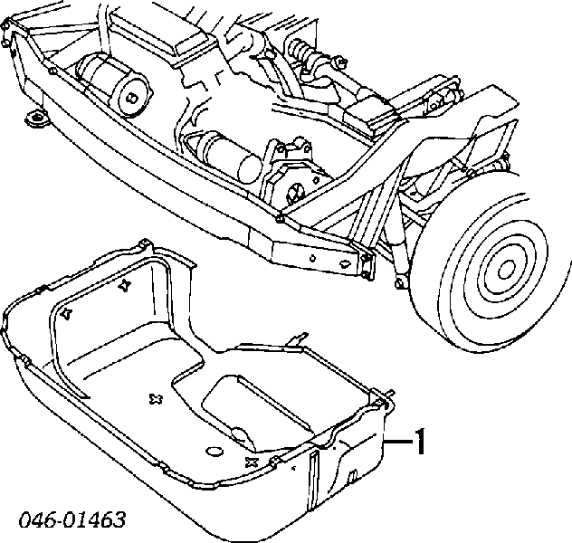 Proteção de motor, de panela (da seção de motor) para Volkswagen Transporter (70XB, 70XC, 7DB, 7DW)
