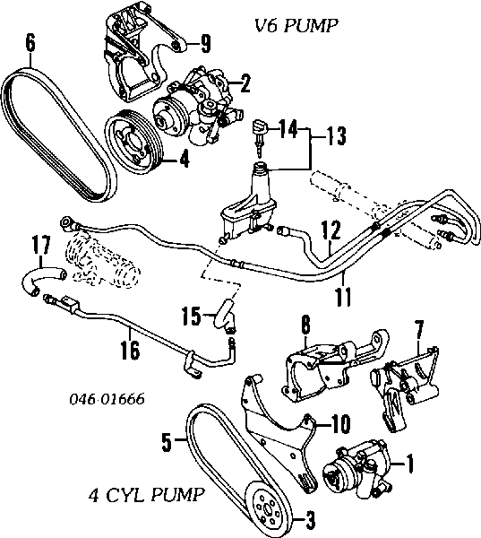 Mangueira da Direção hidrâulica assistida de pressão alta desde a bomba até a régua (do mecanismo) para Volkswagen Golf (19E)