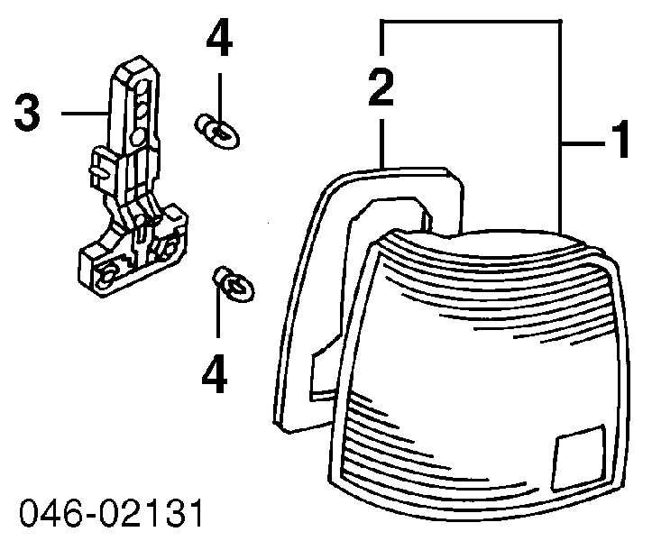 Circuito de contato da luz traseira para Volkswagen Passat (B5, 3B5)