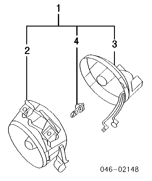 Luzes de nevoeiro esquerdas para Volkswagen Beetle (9C)