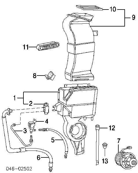 Motor de ventilador de forno (de aquecedor de salão) para Volkswagen Transporter (70XB, 70XC, 7DB, 7DW)