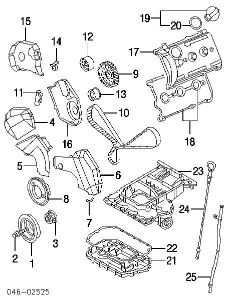 Panela de óleo de cárter do motor para Audi A6 (4A, C4)