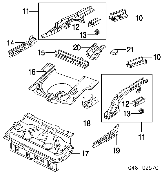 8L0803501A VAG Четверть задняя левая