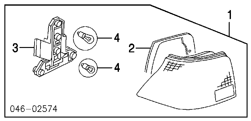 Base (casquilho) da luz traseira para Volkswagen Bora (1J6)