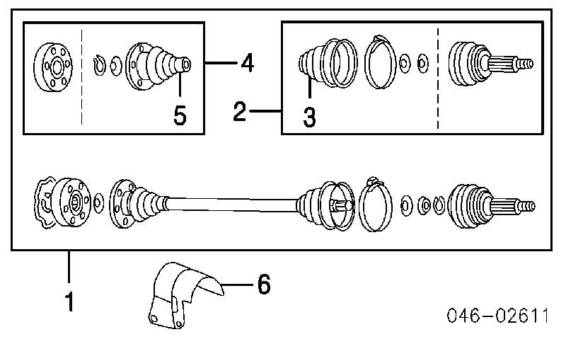 Tela térmica de junta homocinética do semieixo dianteiro para Volkswagen Beetle (9C)