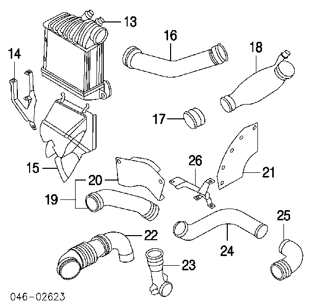Radiador de intercooler para Volkswagen Beetle (9C)