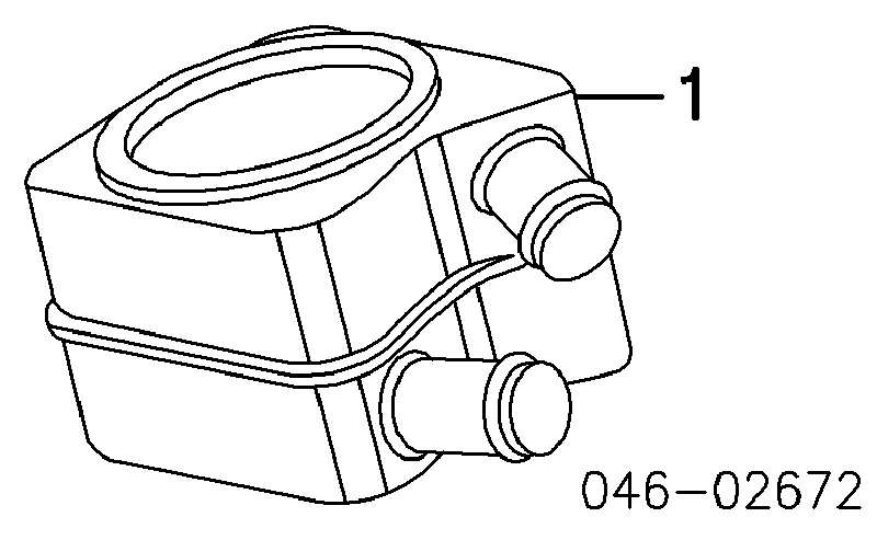 Радиатор масляный (холодильник), под фильтром WILMINK GROUP WG1749628