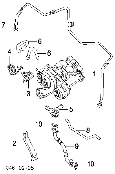 Válvula de derivação (by-pass) de ar supercompressão para Seat Alhambra (7V8, 7V9)