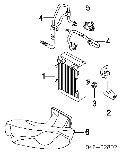 Radiador de esfriamento, Caixa Automática de Mudança para Audi A8 (4D2, 4D8)