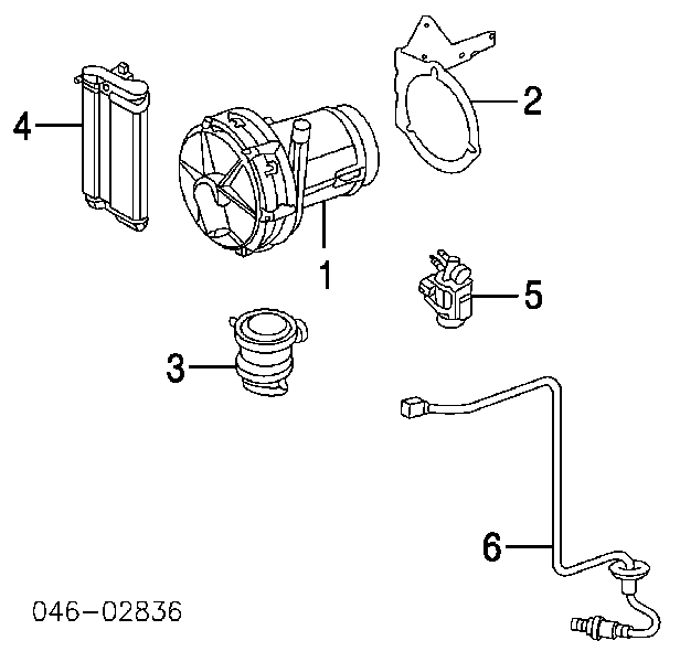 Válvula de fornecimento de ar secundário para Skoda Fabia (6Y5)