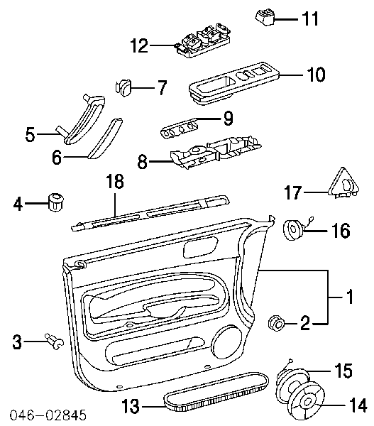 Cápsula (prendedor) de fixação de placas sobrepostas do acesso para Volkswagen Touran (1T1, 1T2)