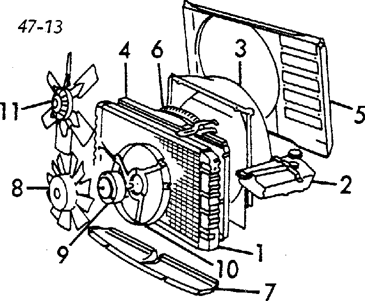 Radiador de esfriamento de motor 5001907 Volvo