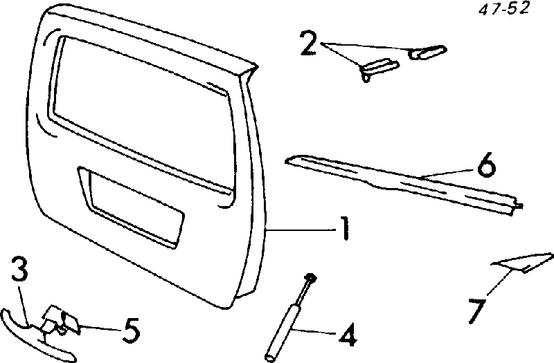 Amortecedor de tampa de porta-malas (de 3ª/5ª porta traseira) 1254916 Volvo