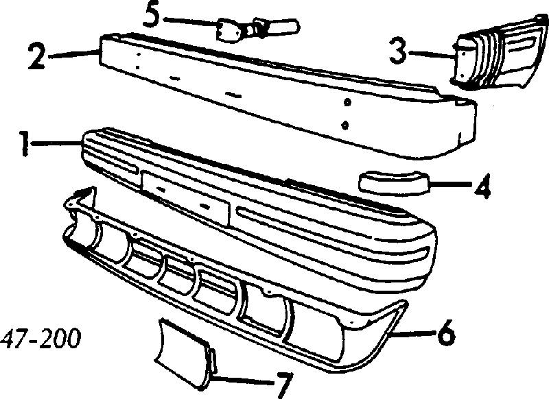 Spoiler do pára-choque dianteiro para Volvo 740 (744)
