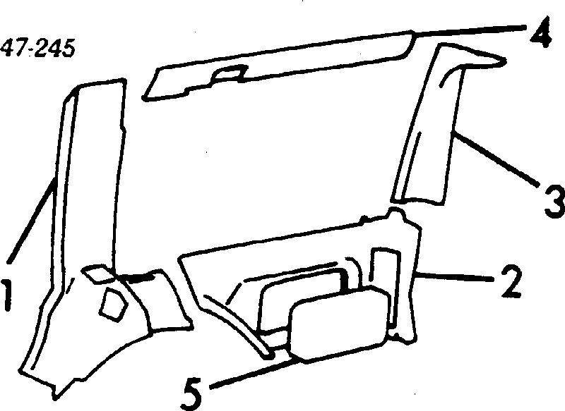 Cabo do freio de estacionamento dianteiro para Volvo 760 (704, 764)
