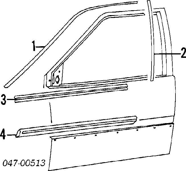 Espelho de retrovisão direito para Volvo 940 (945)