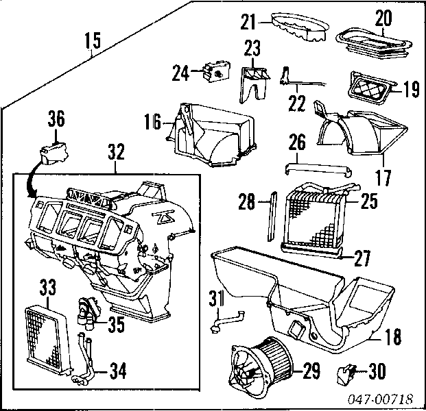 68208123 Volvo motor de ventilador de forno (de aquecedor de salão)