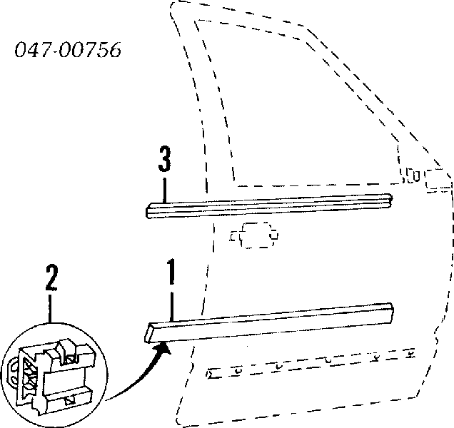 Порог внешний правый 91336123 Volvo