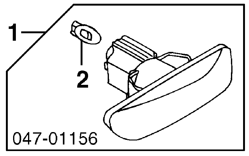Luz intermitente no pára-lama esquerdo para Volvo S60 (RS, RH)