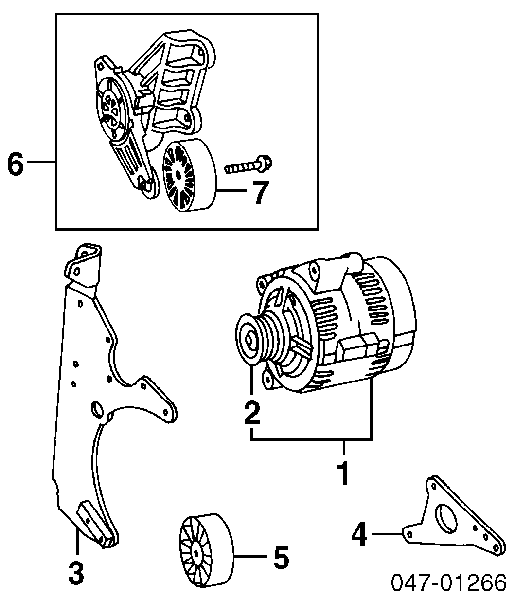 Rolo parasita da correia de transmissão para Audi A6 (4B, C5)