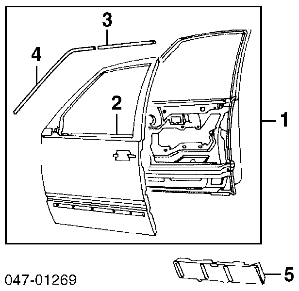 Porta dianteira esquerda 9152413 Volvo