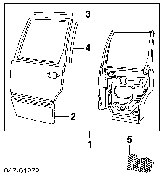 Porta traseira esquerda 9152525 Volvo