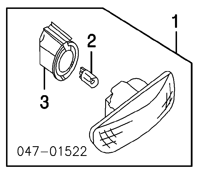 Luz intermitente no pára-lama esquerdo para Volvo XC70 (SZ, LZ)