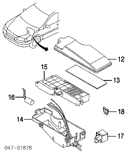 9678517 Volvo dispositivo de segurança