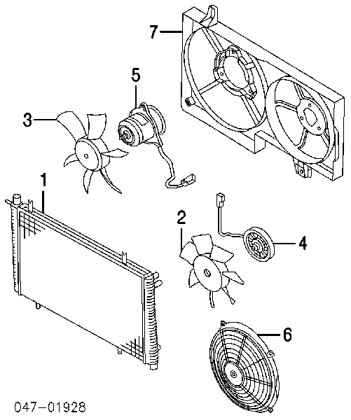 306230665 Volvo difusor do radiador de esfriamento, montado com motor e roda de aletas