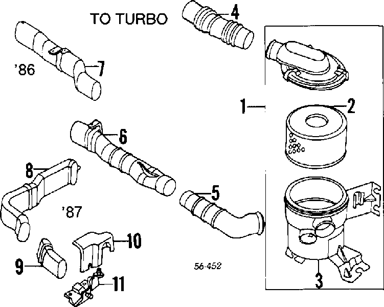 5142150280 Isuzu filtro de ar