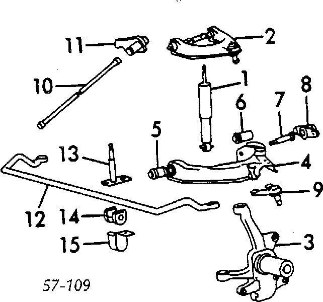 Rolamento do pino de apoio dianteiro para Mitsubishi Pajero (K90)