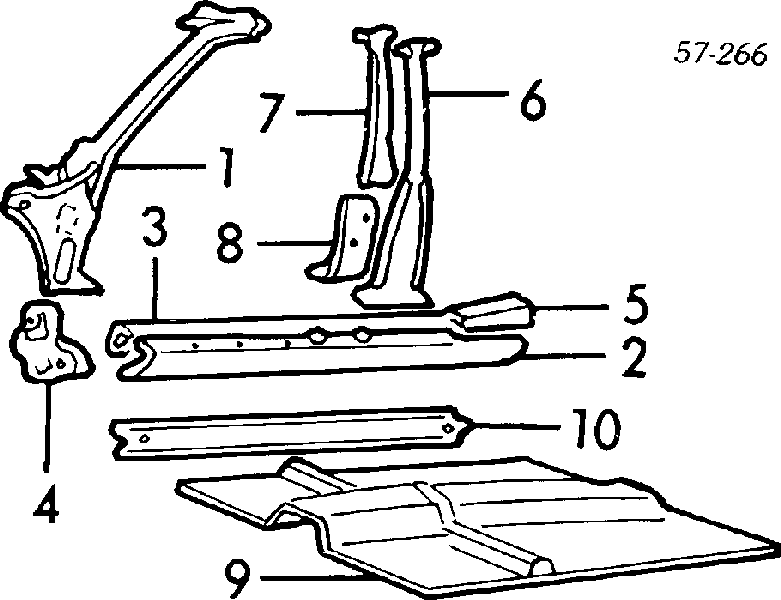 Порог внешний левый MB312277 Mitsubishi