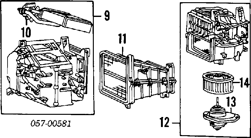 Радиатор печки (отопителя) на Mitsubishi Lancer III 