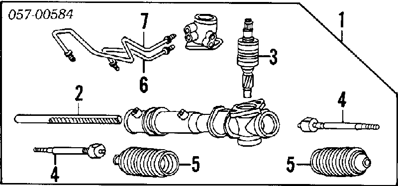 Рулевая рейка MB351597 Chrysler