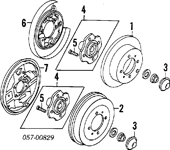 MB668083 Chrysler диск тормозной задний