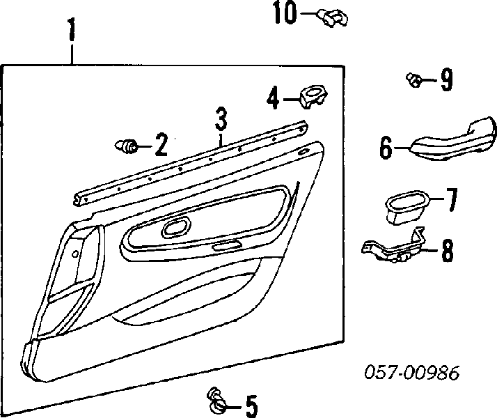 Cápsula (prendedor) de fixação do pára-choque traseiro C10071 Romix