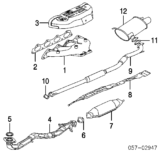 Vedante de tubo de admissão do silenciador para Mitsubishi Lancer (CY_A, CZ_A)