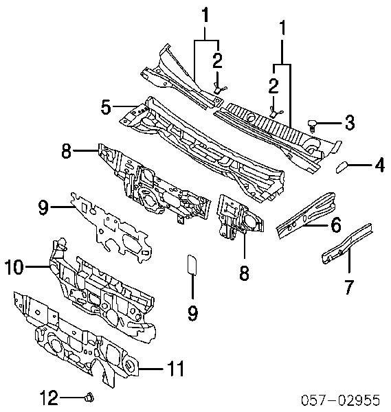 Решетка воздухозаборника салона на Mitsubishi Lancer IX 