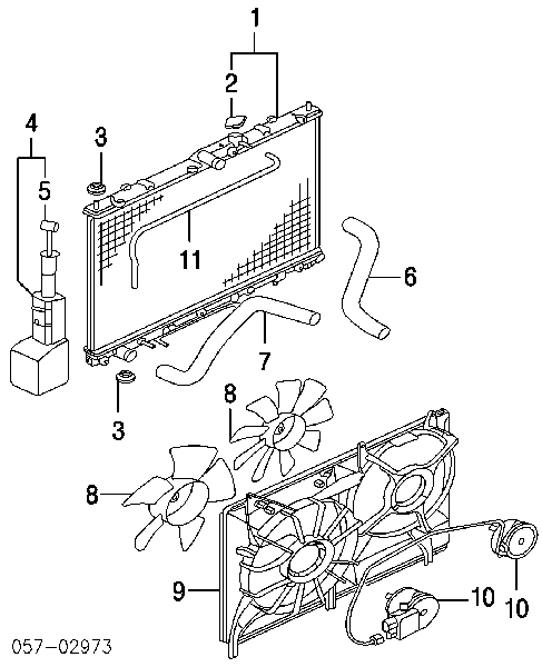 Tampa (tampão) do radiador para Subaru Legacy (B13)