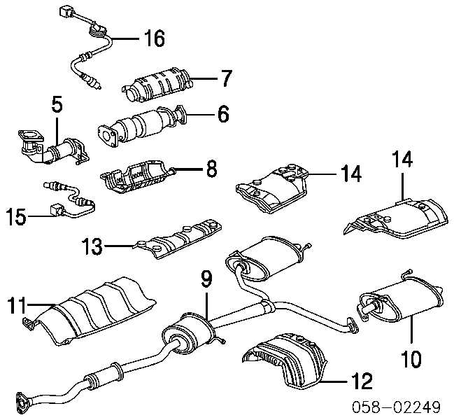 Convertidor - catalisador para Honda Accord (CM, CN)