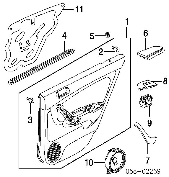 91560S5BE81 Honda cápsula (prendedor de fixação de revestimento da porta)