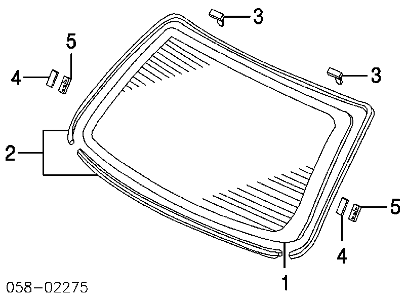 Vidro traseiro para Honda Accord (CL, CM)