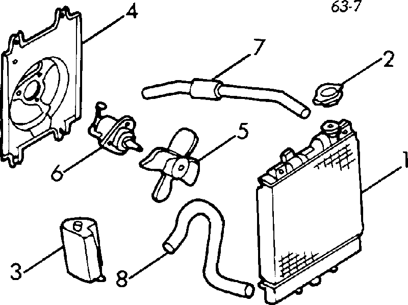 1610087184 Daihatsu bomba de água (bomba de esfriamento)