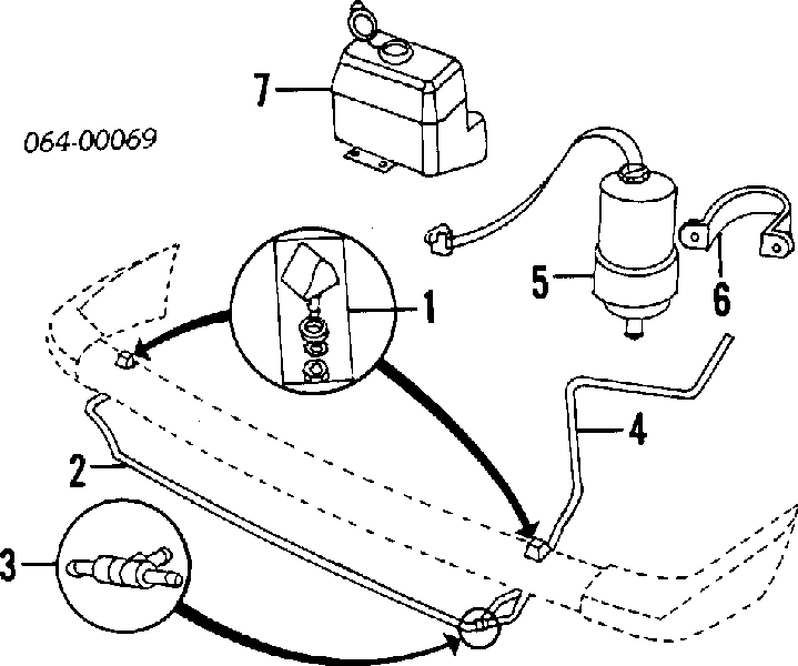 Bomba do motor de fluido para lavador das luzes para Land Rover Discovery (LG, LJ)
